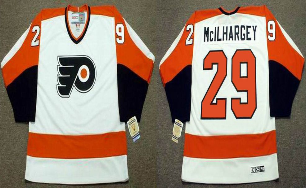 2019 Men Philadelphia Flyers 29 Mcilhargey White CCM NHL jerseys